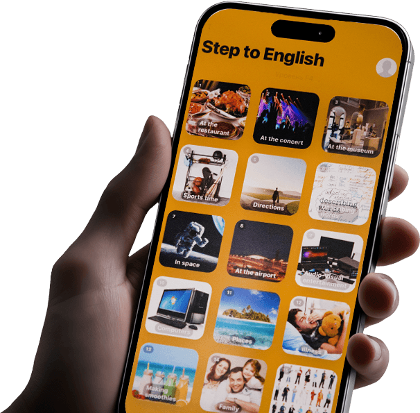 Приложение Step to English на iPhone